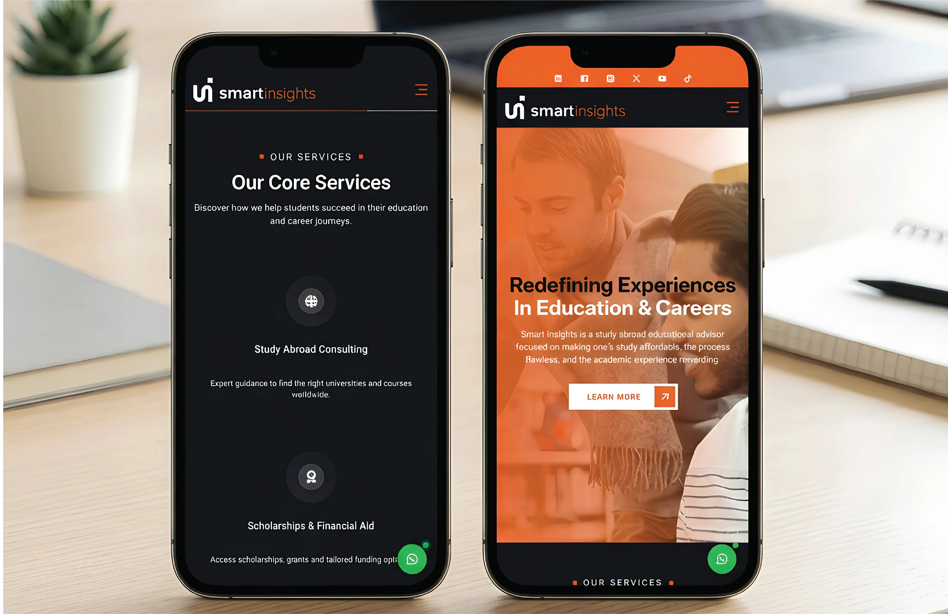 Smart Insights Website Launch: Building Credibility for a New Education Consultancy detailed view 1